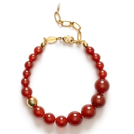  Anni Lu Float Armbånd, Red Jade 